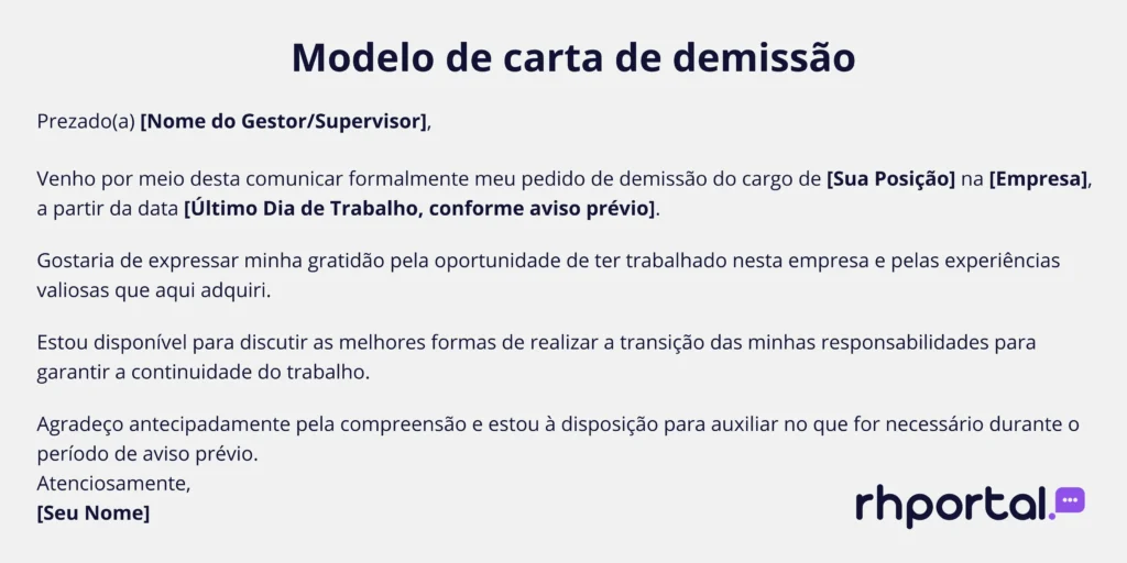 modelo de carta de demissão Como formalizar um e-mail de demissão?